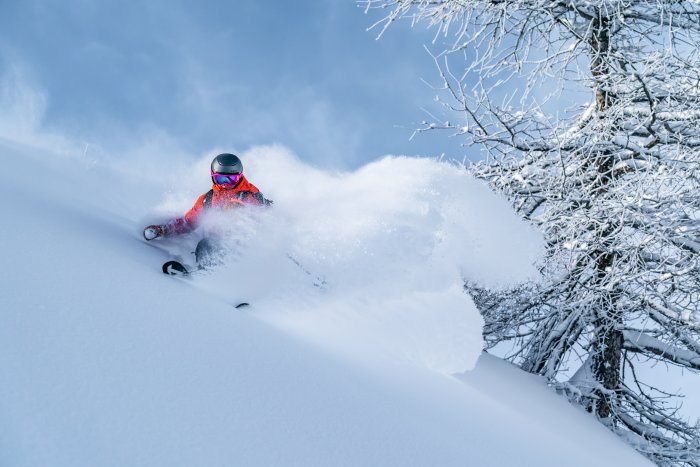 Ski freeride à Puy Saint Vincent.