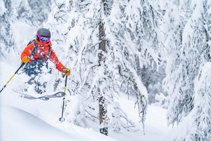 Neige freeride Puy Saint Vincent.