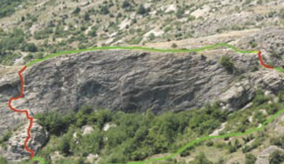 Photo de la structure - via ferrata de l'horloge dans les Ecrins