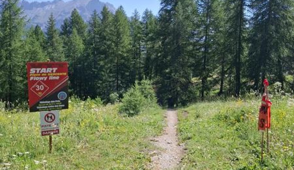Flowy Line_Puy Saint Vincent - départ à 1800m, sommet des Prés