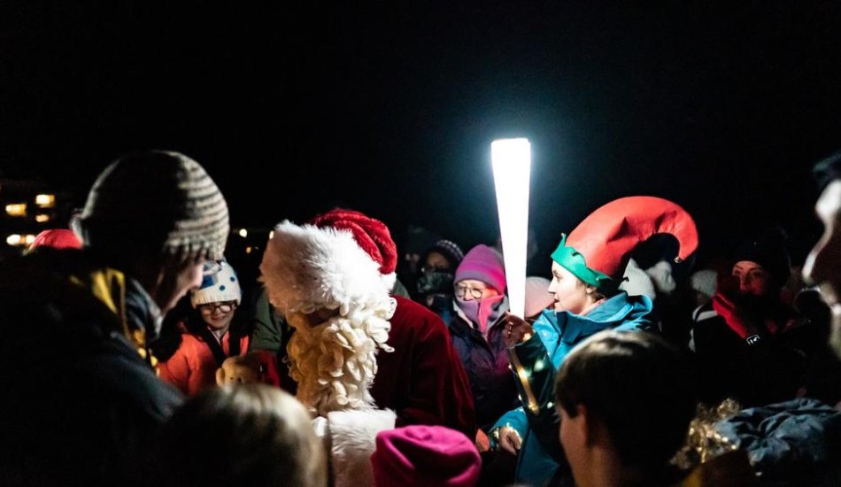 Descente aux lampions des enfants et feu d'artifice_Puy-Saint-Vincent