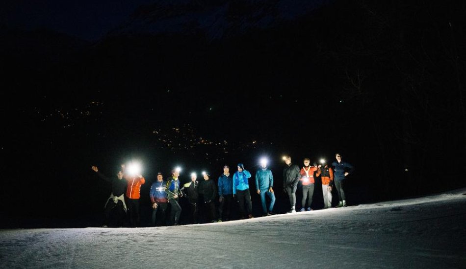 Trail running dans la neige_Puy-Saint-Vincent