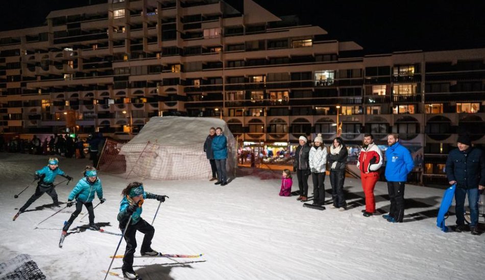 Relais à l'américaine - Course de ski de fond en nocturne_Puy-Saint-Vincent