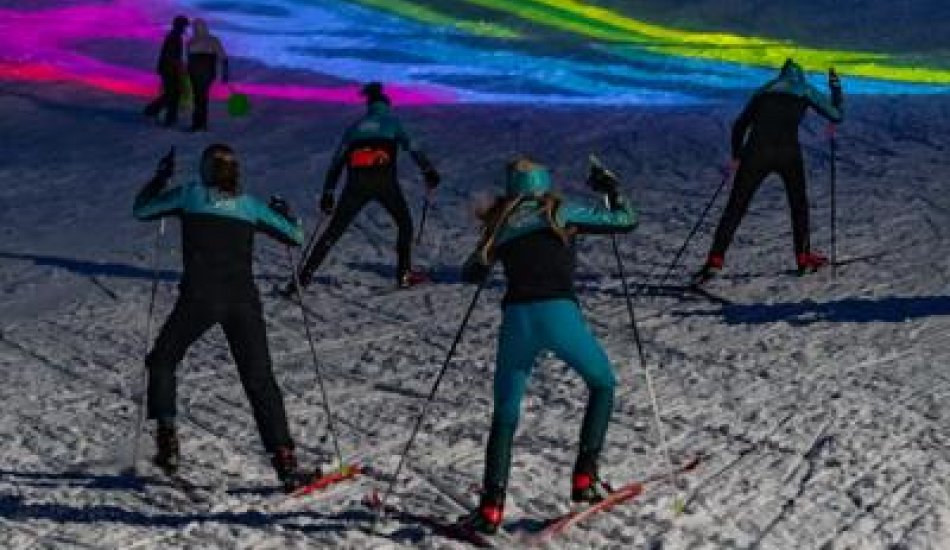 Relais à l'américaine - Course de ski de fond en nocturne_Puy-Saint-Vincent
