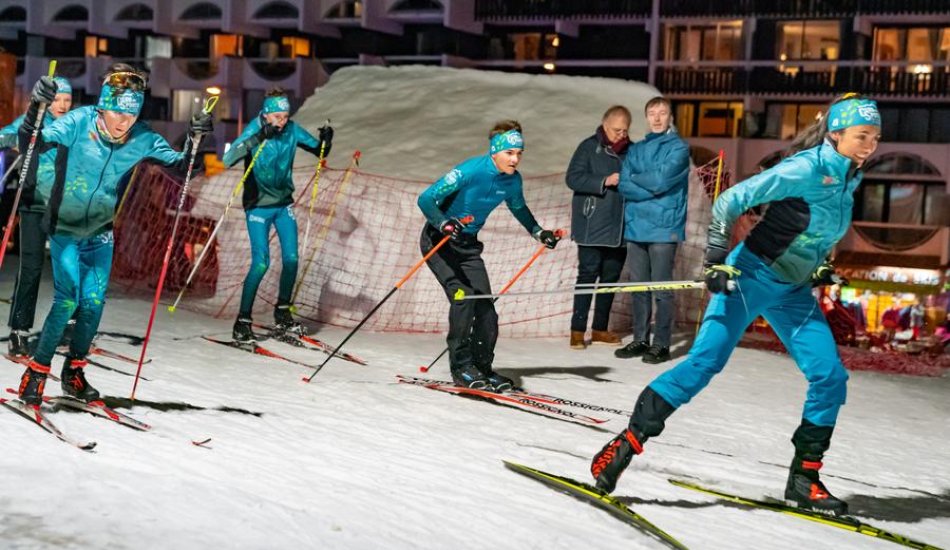 Relais à l'américaine - Course de ski de fond en nocturne_Puy-Saint-Vincent