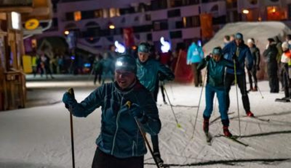 Relais à l'américaine - Course de ski de fond en nocturne_Puy-Saint-Vincent