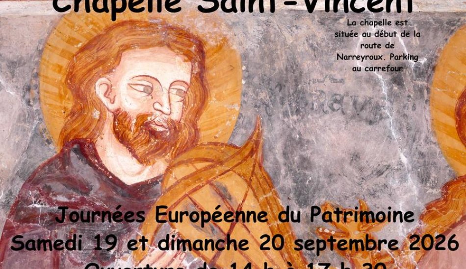 Journées Européennes du Patrimoine: Chapelle Saint Vincent_Puy-Saint-Vincent