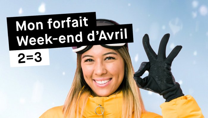 Week-ends 2=3 en Avril