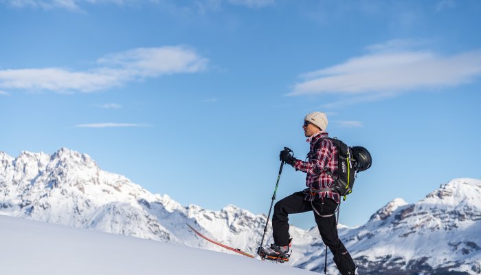 Ski de randonnée itinéraire sécurisé Pré Rouge à Puy Saint Vincent