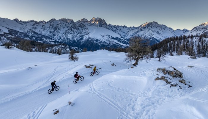 VTT sur neige Puy Saint Vincent
