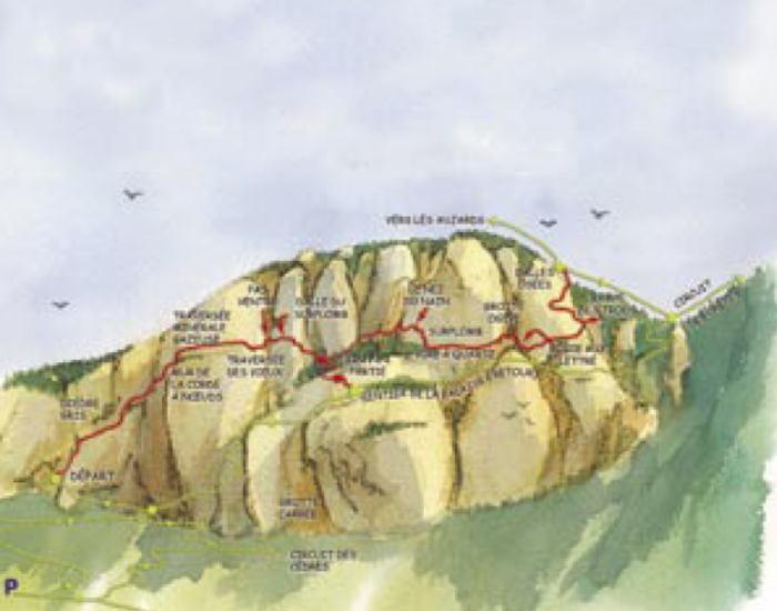 Photo de la structure - Itinéraire de la via ferrata de Freissinières