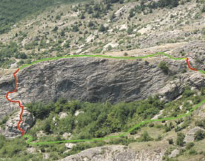 Photo de la structure - via ferrata de l'horloge dans les Ecrins