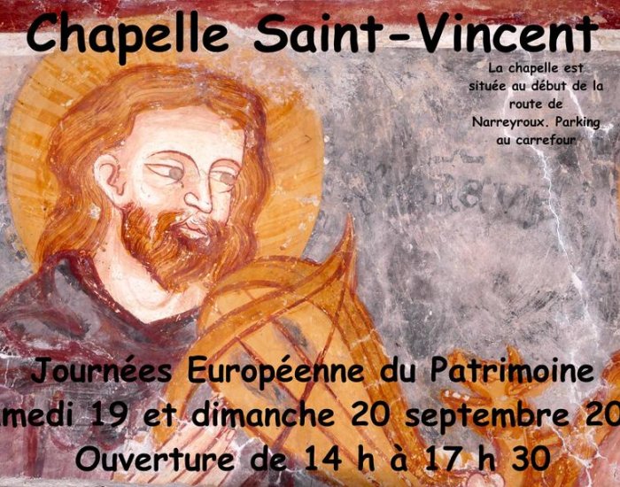 Journées Européennes du Patrimoine: Chapelle Saint Vincent_Puy-Saint-Vincent