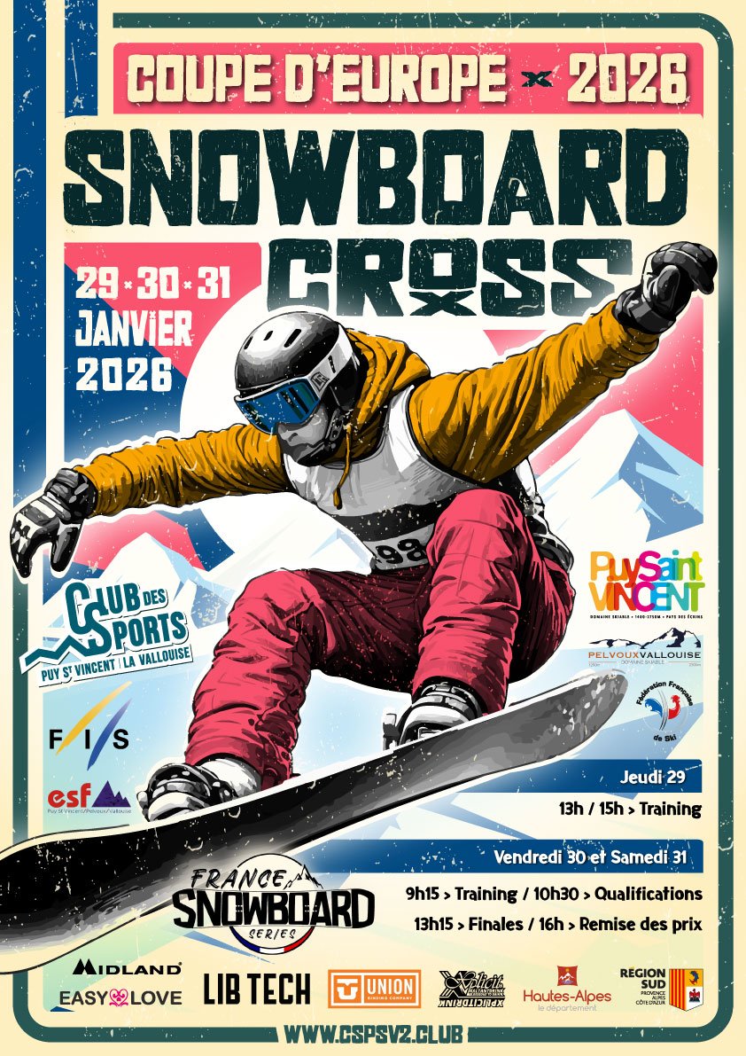  Coupe d'Europe de Snowboard Cross Puy Saint Vincent