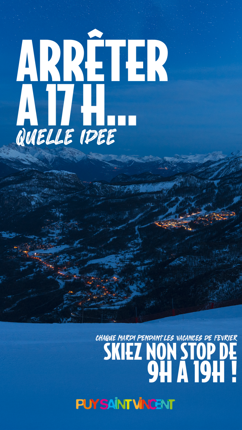 Ski nocturne Puy Saint Vincent