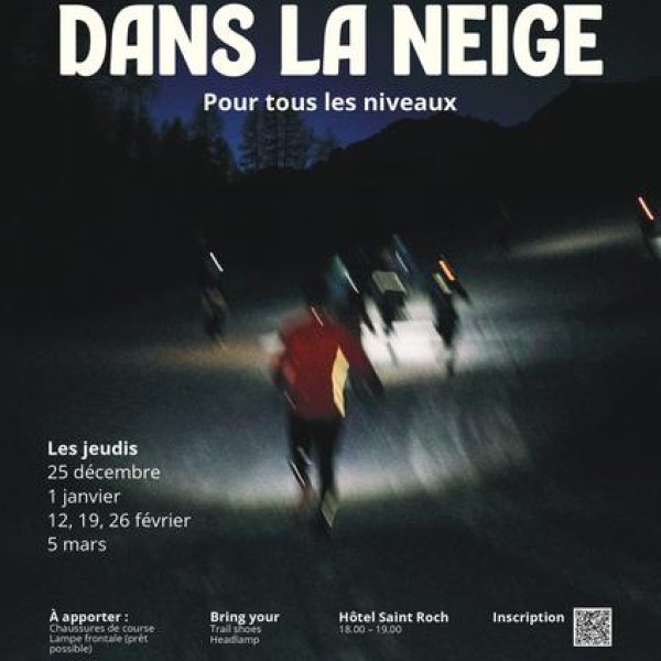 Trail running dans la neige_Puy-Saint-Vincent