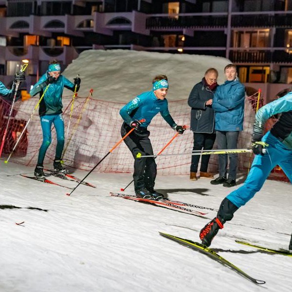 Relais à l'américaine - Course de ski de fond en nocturne_Puy-Saint-Vincent